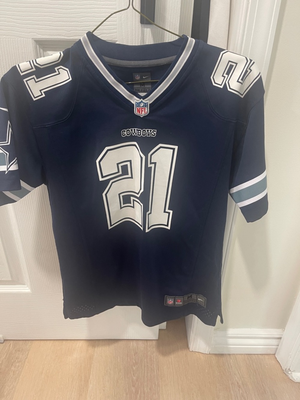 Nike Dallas Cowboys Navy and White #21 Football Jersey